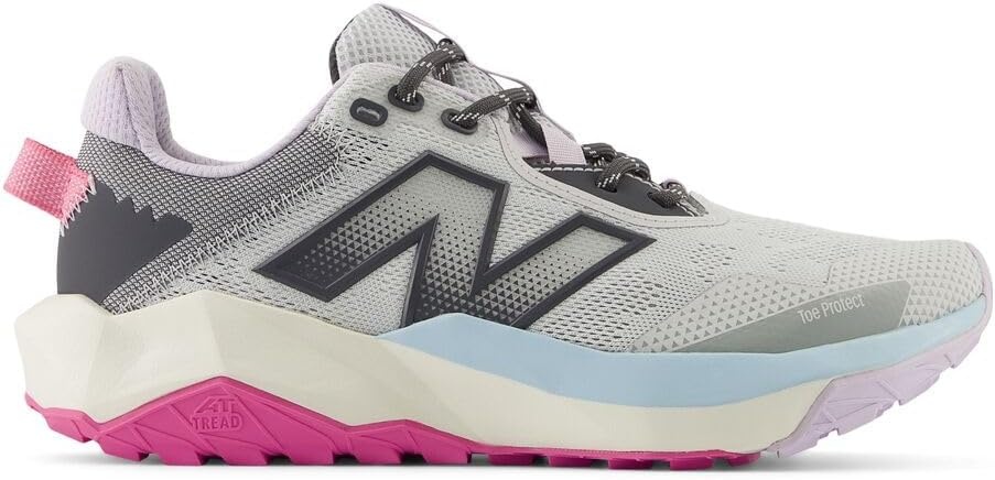 image:imageNew Balance Womens Dynasoft Nitrel V6 Trail Running ShoesGrey MatterMagnetReal Pink