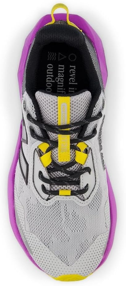 image:imageNew Balance Womens Dynasoft Nitrel V6 Trail Running ShoesRain CloudPurple FuchsiaGinger Lemon