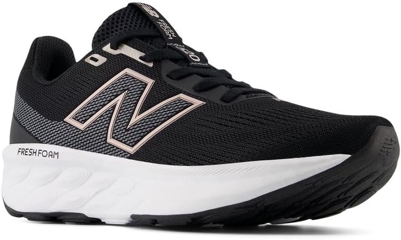 image:imageNew Balance Womens Fresh Foam 520 V9 Running ShoesBlackCastlerockMetallic Rose