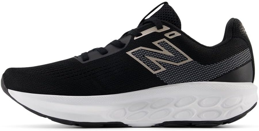 image:imageNew Balance Womens Fresh Foam 520 V9 Running ShoesBlackCastlerockMetallic Rose