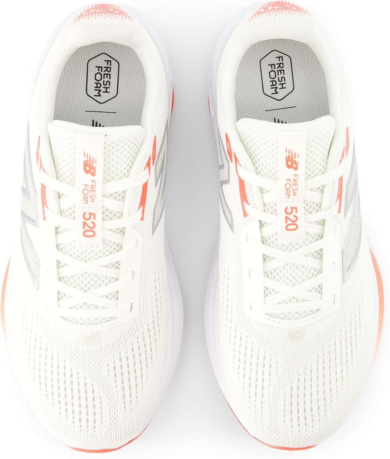 image:imageNew Balance Womens Fresh Foam 520 V9 Running ShoesSea SaltReflectionUrgent Red