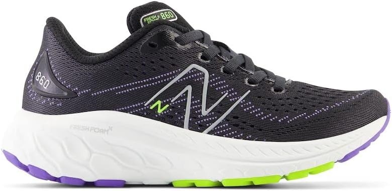 image:imageNew Balance Womens Fresh Foam X 860 V13 Running Shoes Road Running ShoesBlackElectric IndigoThirty Watt