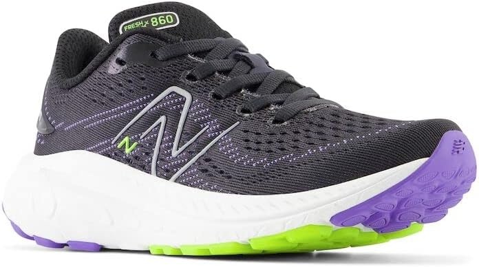 image:imageNew Balance Womens Fresh Foam X 860 V13 Running Shoes Road Running ShoesBlackElectric IndigoThirty Watt
