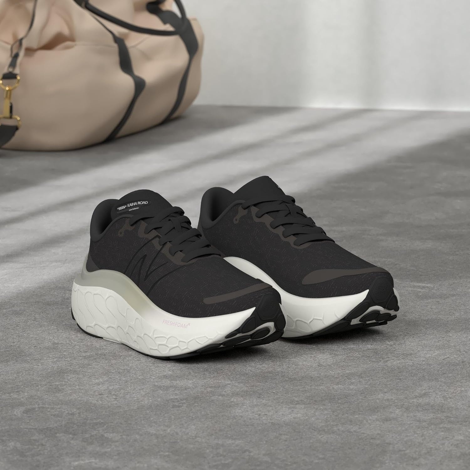 image:imageNew Balance Womens Fresh Foam X Kaiha Road Road Running ShoesBlackPhantomSilver Metallic