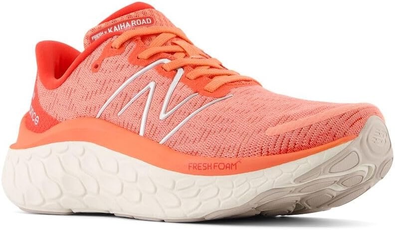 image:imageNew Balance Womens Fresh Foam X Kaiha Road Road Running ShoesGulf RedNeo FlameSilver Metallic