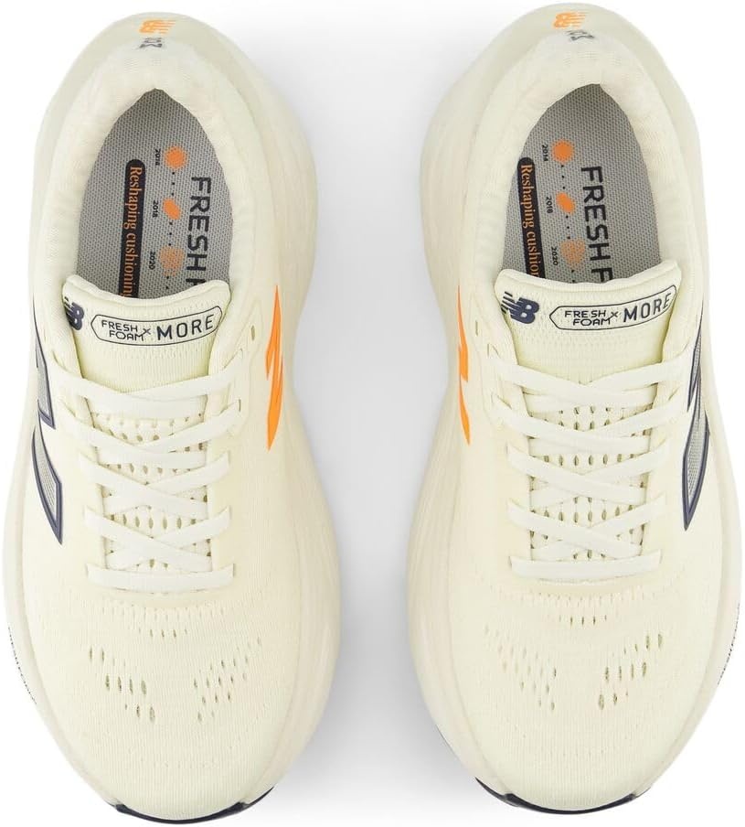 image:imageNew Balance Womens Fresh Foam X More V5 Road Running ShoesAngoraSea SaltHot Mango
