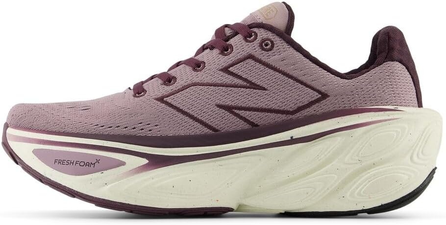 image:imageNew Balance Womens Fresh Foam X More V5 Road Running ShoesIce WineAngoraPlum Brown
