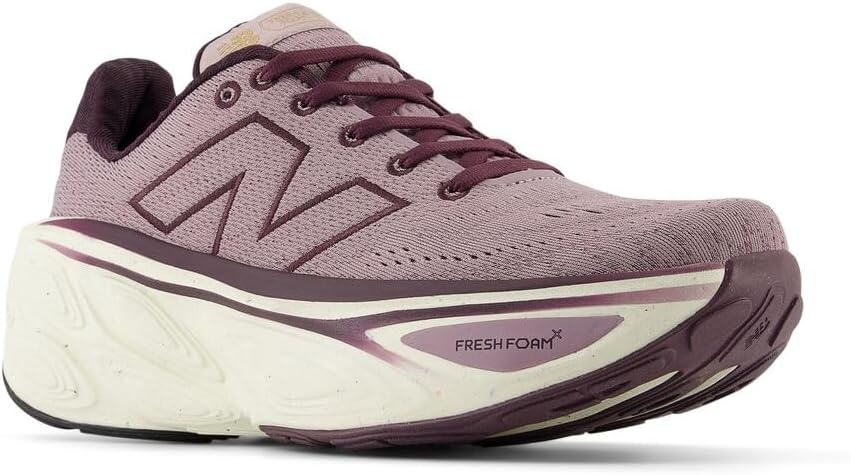 image:imageNew Balance Womens Fresh Foam X More V5 Road Running ShoesIce WineAngoraPlum Brown