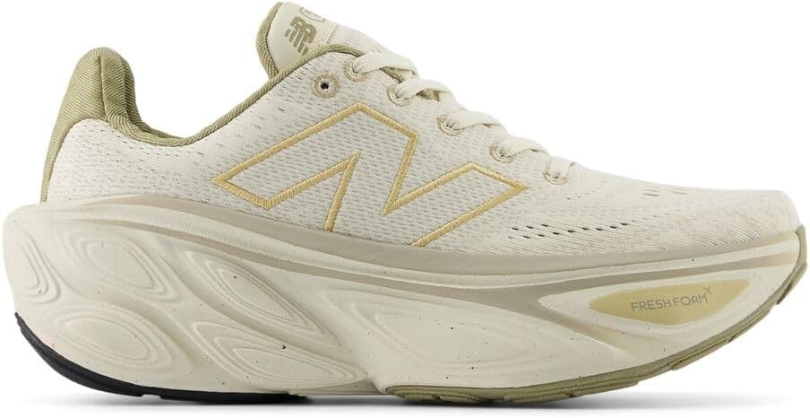 image:imageNew Balance Womens Fresh Foam X More V5 Road Running ShoesLinenStonewareGold Metallic