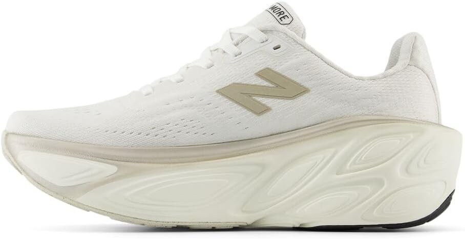 image:imageNew Balance Womens Fresh Foam X More V5 Road Running ShoesWhiteSea SaltLight Gold Metallic