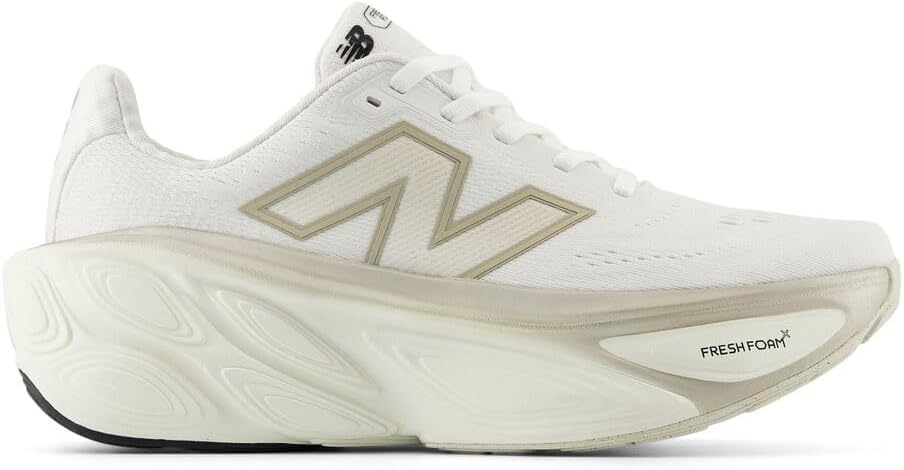 image:imageNew Balance Womens Fresh Foam X More V5 Road Running ShoesWhiteSea SaltLight Gold Metallic