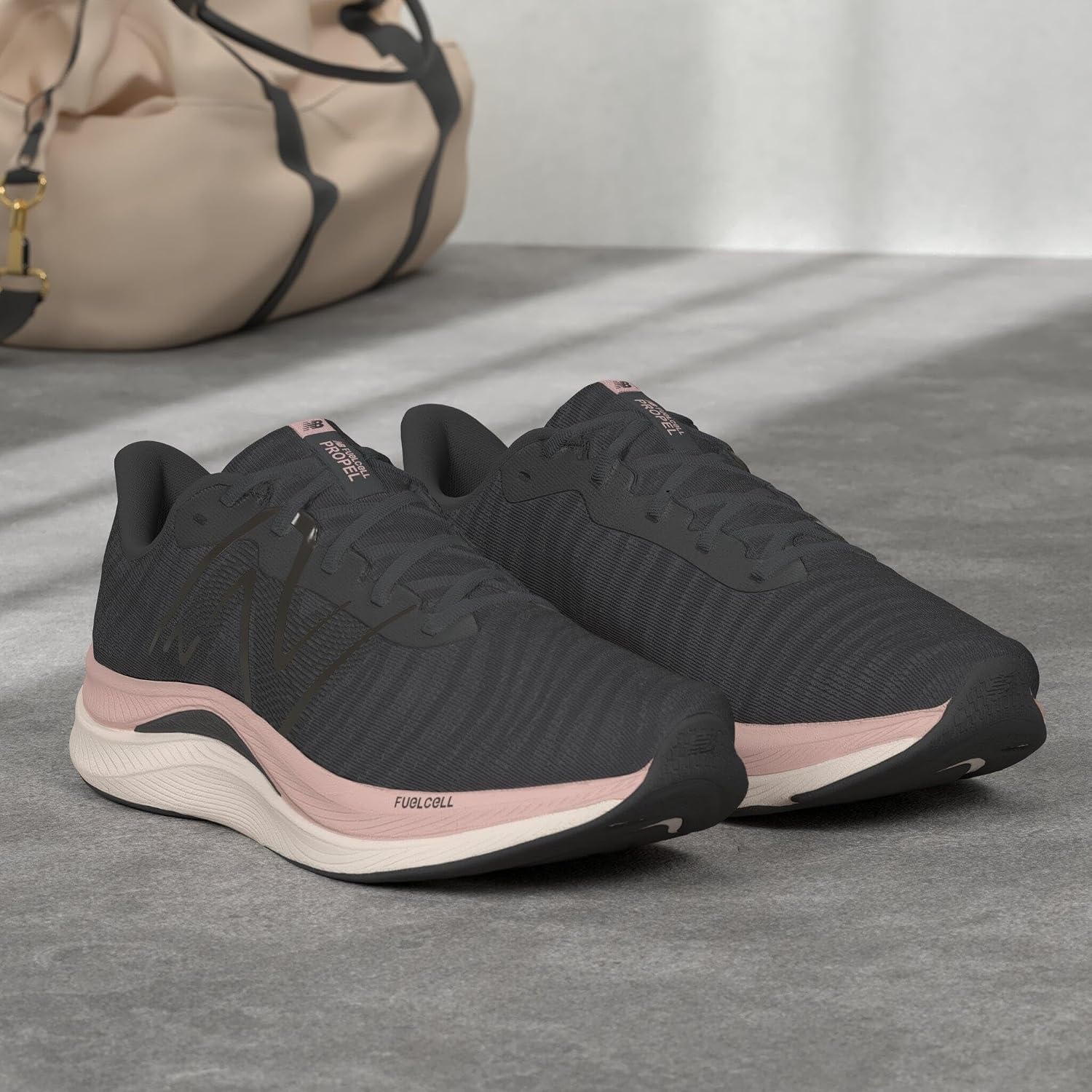image:imageNew Balance Womens FuelCell Propel V4 Running ShoeBlackQuartz PinkPink Moon