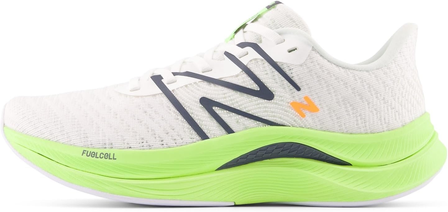 image:imageNew Balance Womens FuelCell Propel V4 Running ShoeWhiteBleached Lime GloGraphite