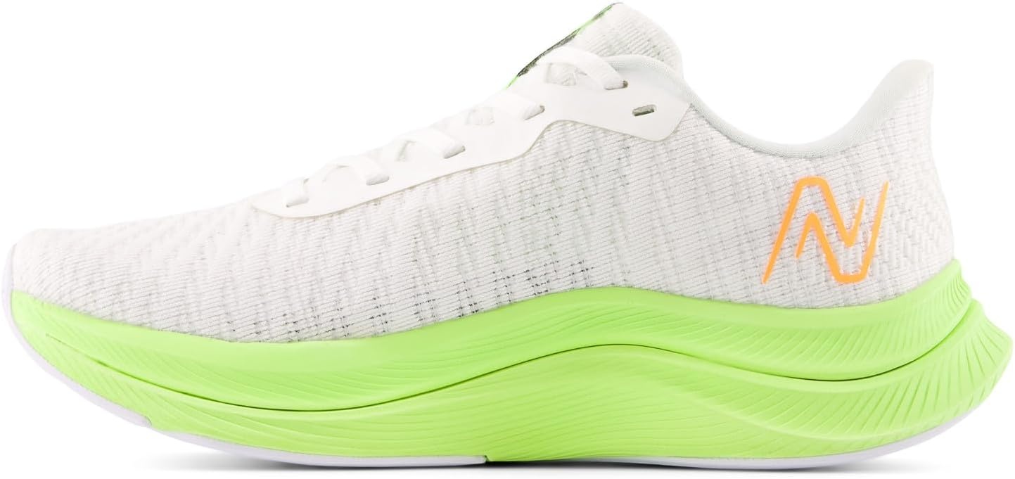 image:imageNew Balance Womens FuelCell Propel V4 Running ShoeWhiteBleached Lime GloGraphite