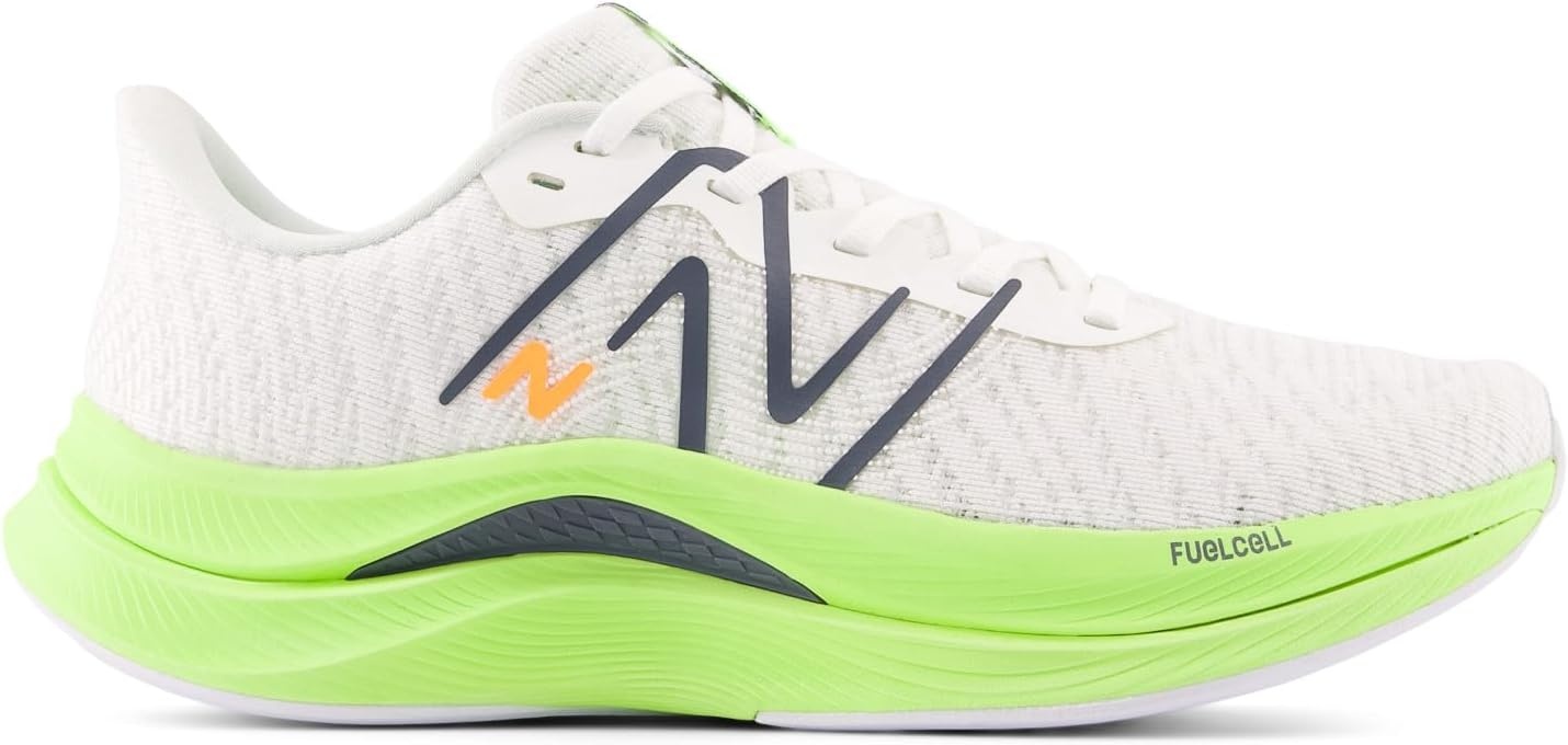 image:imageNew Balance Womens FuelCell Propel V4 Running ShoeWhiteBleached Lime GloGraphite