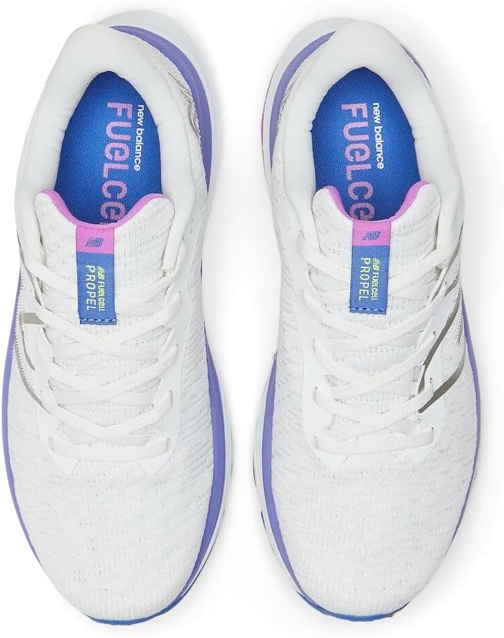 image:imageNew Balance Womens FuelCell Propel V4 Running ShoeWhiteElectric IndigoThirty Watt