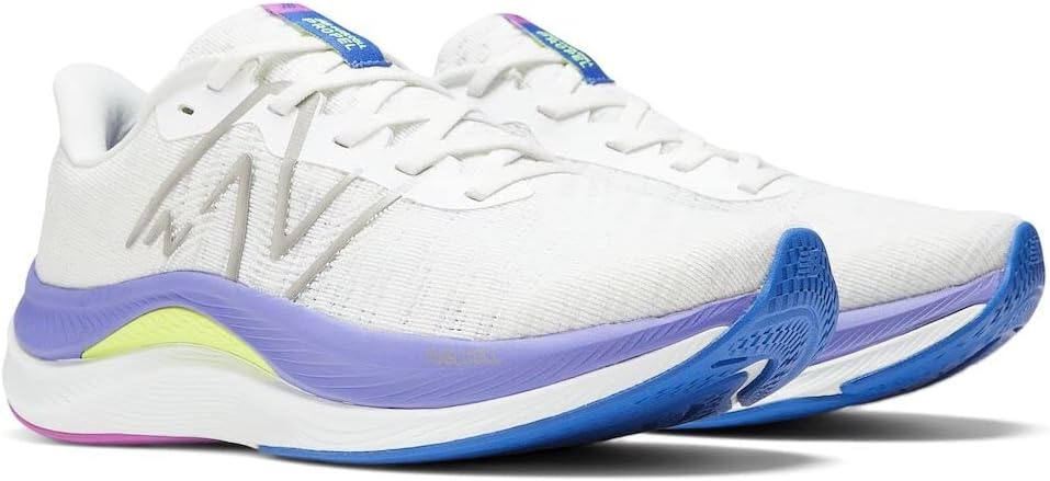 image:imageNew Balance Womens FuelCell Propel V4 Running ShoeWhiteElectric IndigoThirty Watt