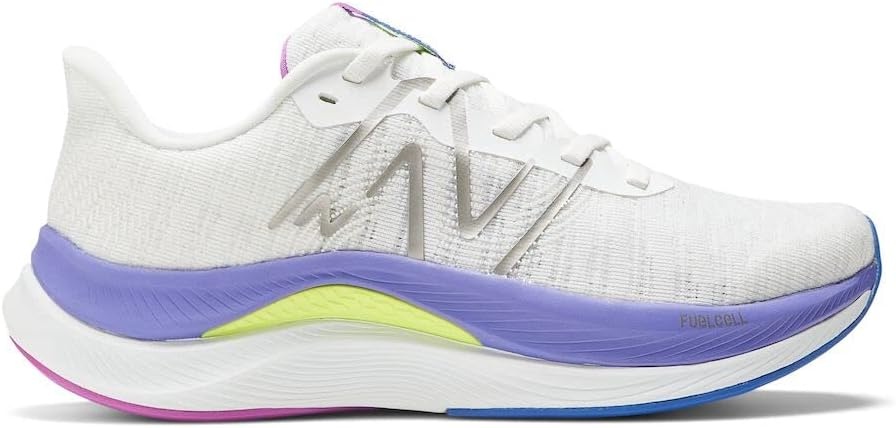 image:imageNew Balance Womens FuelCell Propel V4 Running ShoeWhiteElectric IndigoThirty Watt