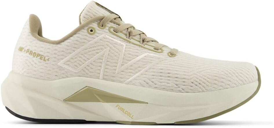 image:imageNew Balance Womens FuelCell Propel V5 Running ShoesLinenGold MetallicStoneware