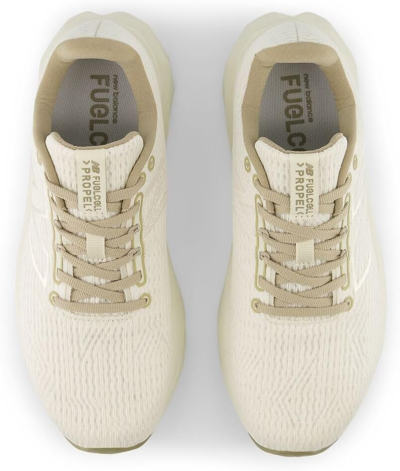 image:imageNew Balance Womens FuelCell Propel V5 Running ShoesLinenGold MetallicStoneware