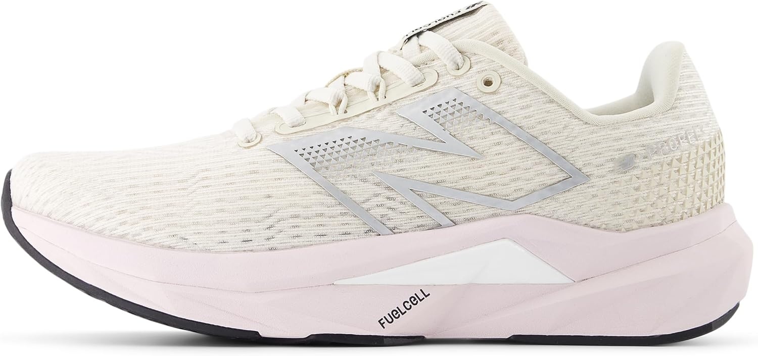 image:imageNew Balance Womens FuelCell Propel V5 Running ShoesLinenPink GraniteSea Salt