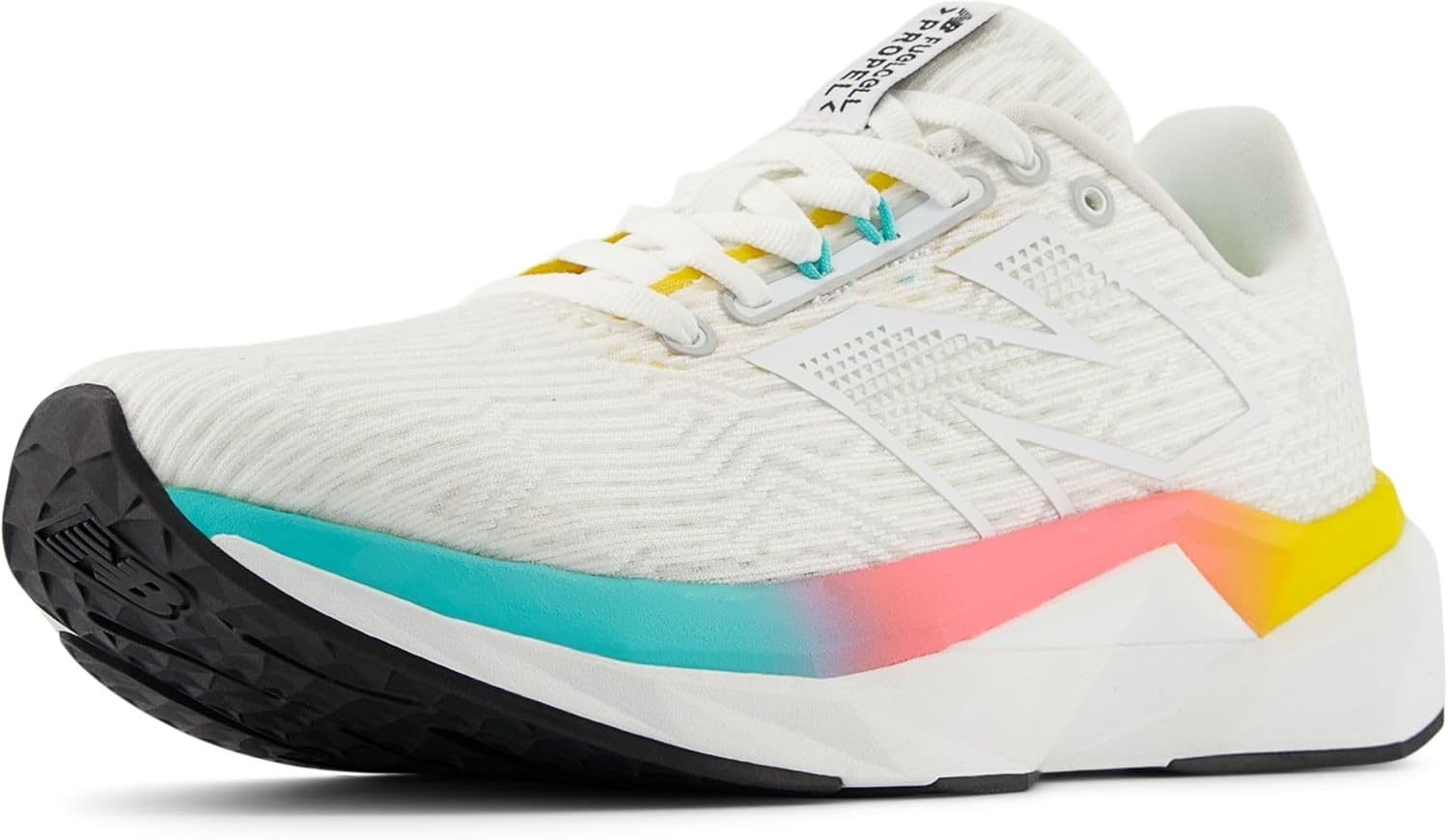 image:imageNew Balance Womens FuelCell Propel V5 Running ShoesWhiteCyber JadeGinger Lemon