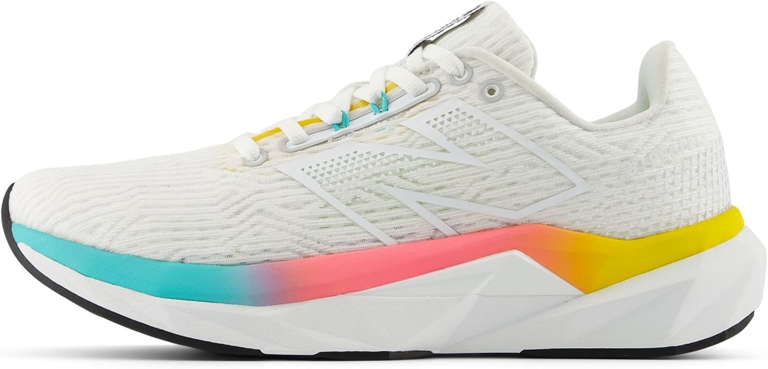 image:imageNew Balance Womens FuelCell Propel V5 Running ShoesWhiteCyber JadeGinger Lemon