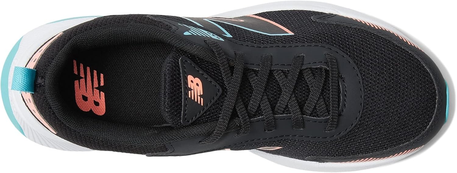 image:imageNew Balance unisexchild 545 V1 LaceupBlackGrapefruitSummer Aqua