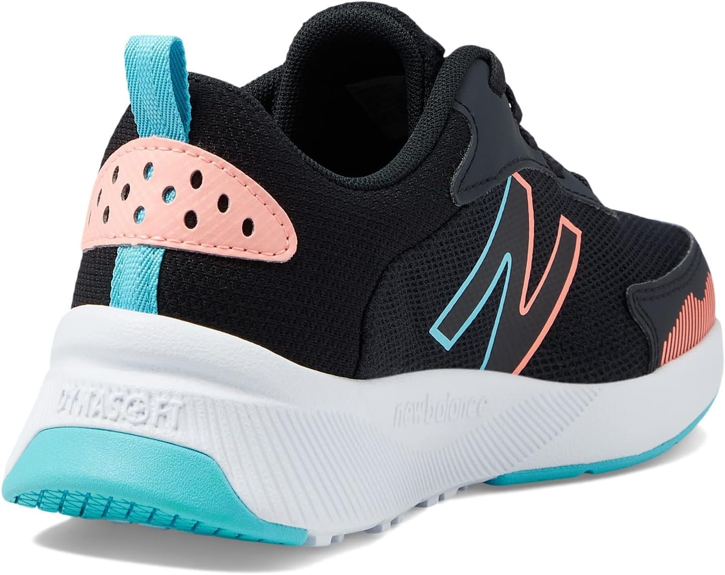 image:imageNew Balance unisexchild 545 V1 LaceupBlackGrapefruitSummer Aqua