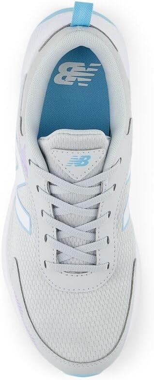 image:imageNew Balance unisexchild 545 V1 LaceupGraniteLilac GloTeam Sky Blue
