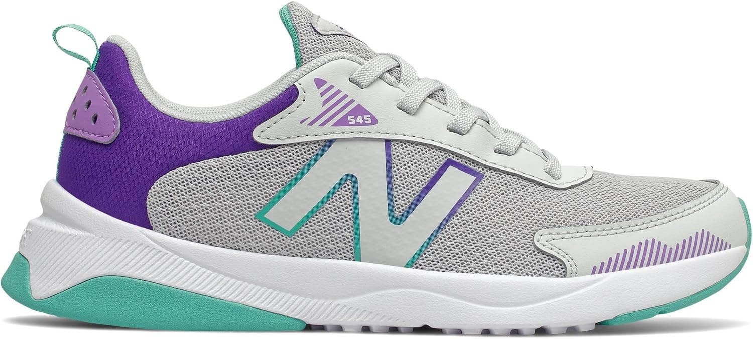 image:imageNew Balance unisexchild 545 V1 LaceupSummer FogDeep VioletSummer Jade