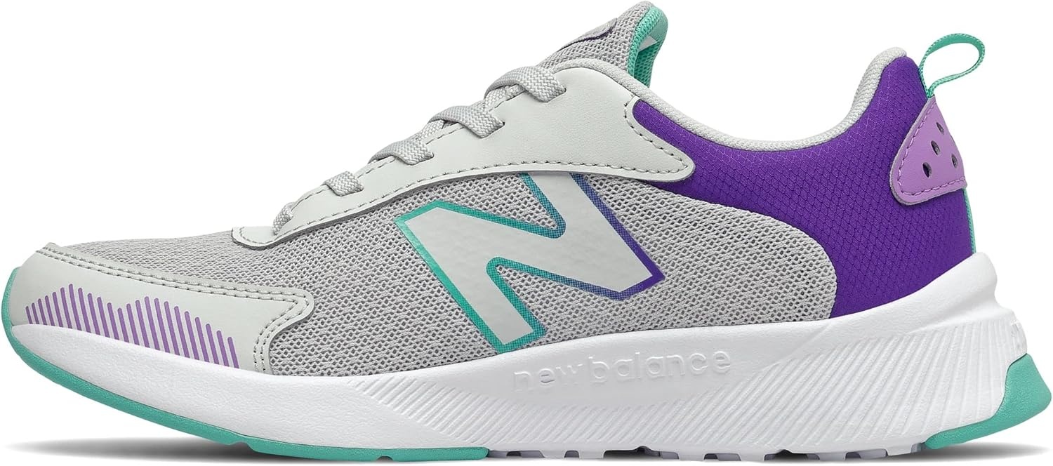 image:imageNew Balance unisexchild 545 V1 LaceupSummer FogDeep VioletSummer Jade