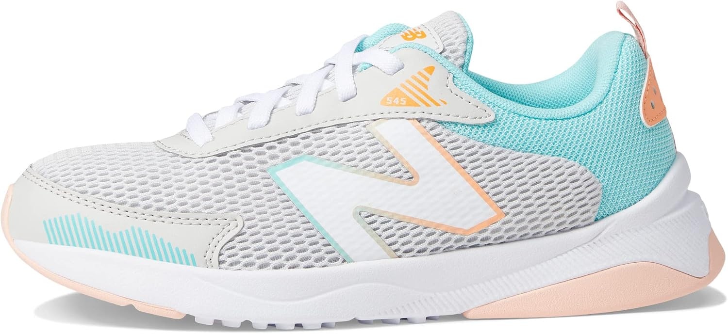 image:imageNew Balance unisexchild 545 V1 LaceupSummer FogSurfPeach Glaze