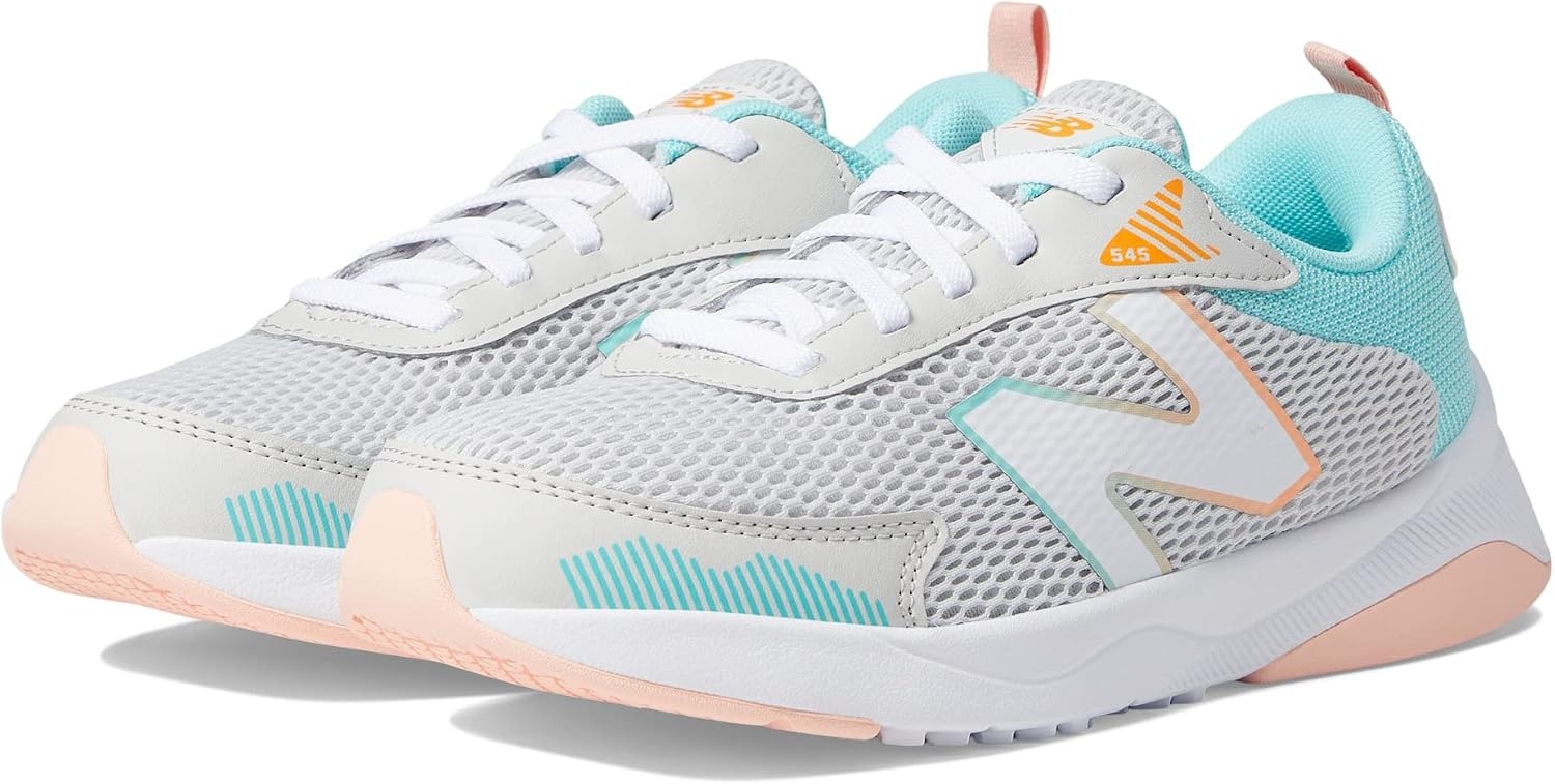 image:imageNew Balance unisexchild 545 V1 LaceupSummer FogSurfPeach Glaze