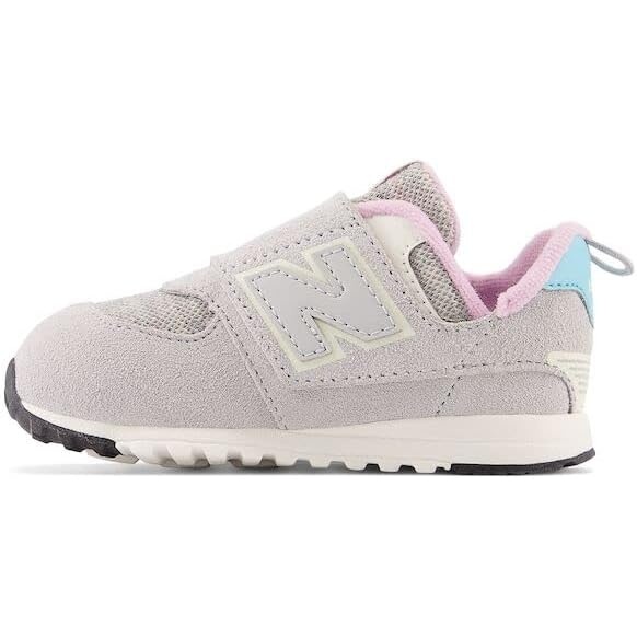 image:imageNew Balance Baby Boys 574 Newb HookandLoop Sneakers Casual ShoesBrighton GreySummer AquaLilac Cloud