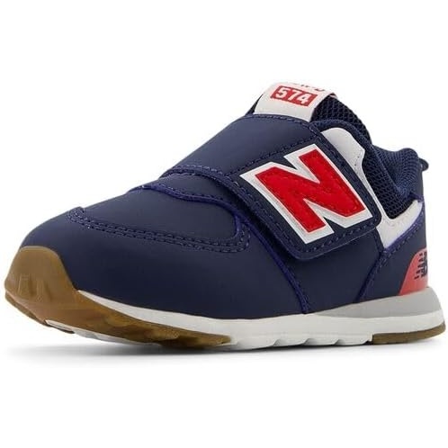 image:imageNew Balance Baby Boys 574 Newb HookandLoop Sneakers Casual ShoesNb NavyTeam Red