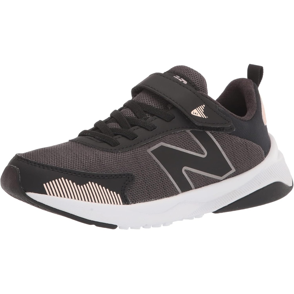 image:imageNew Balance Baby Boys Dynasoft 545 V1 Bungee Lace SneakersBlackOyster PinkChampagne Metallic