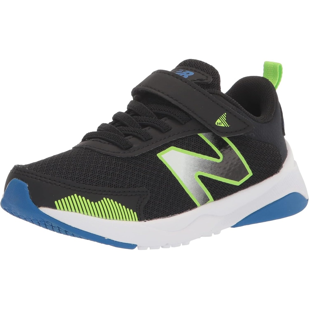 image:imageNew Balance Baby Boys Dynasoft 545 V1 Bungee Lace SneakersBlackPixel GreenCobalt