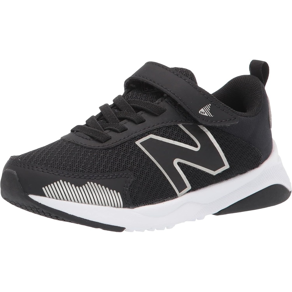 image:imageNew Balance Baby Boys Dynasoft 545 V1 Bungee Lace SneakersBlackWhiteSilver Metallic