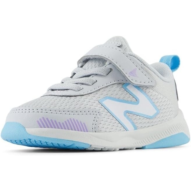 image:imageNew Balance Baby Boys Dynasoft 545 V1 Bungee Lace SneakersGraniteLilac GloTeam Sky Blue