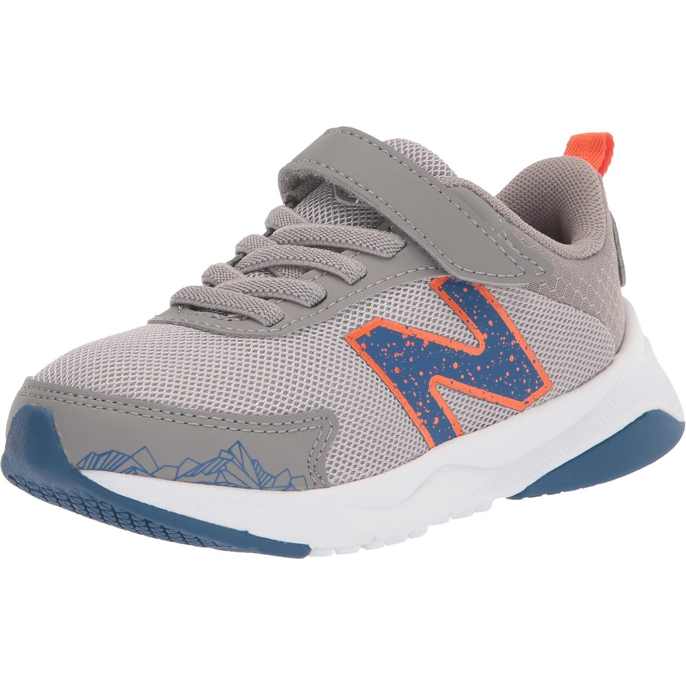 image:imageNew Balance Baby Boys Dynasoft 545 V1 Bungee Lace SneakersRain CloudPoppyBlue Groove
