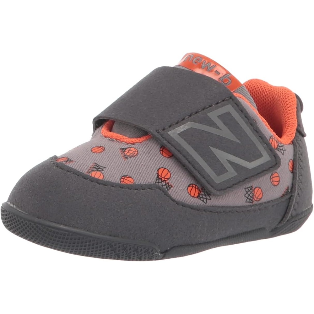 image:imageNew Balance Baby Boys Newb V1 Hook and LoopMagnetShadow GreyPoppy