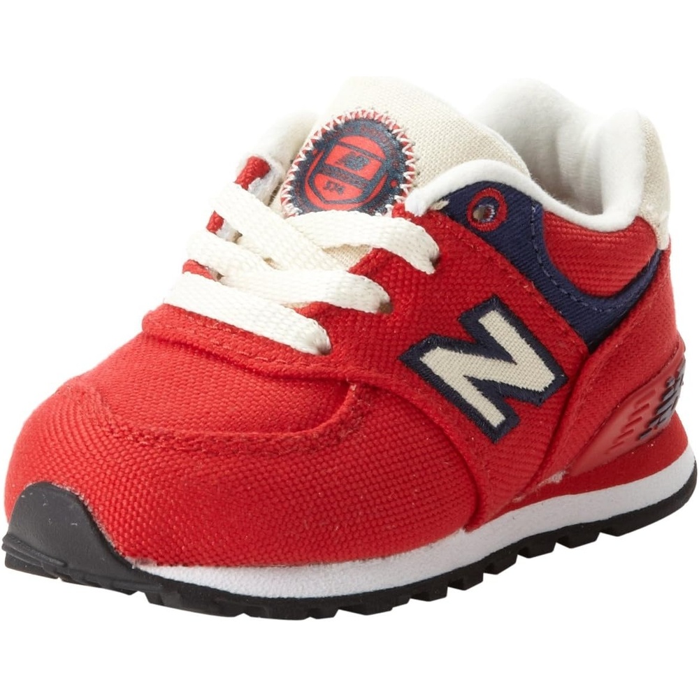 image:imageNew Balance Kids 574 V1 LaceUp SneakersRedNavy