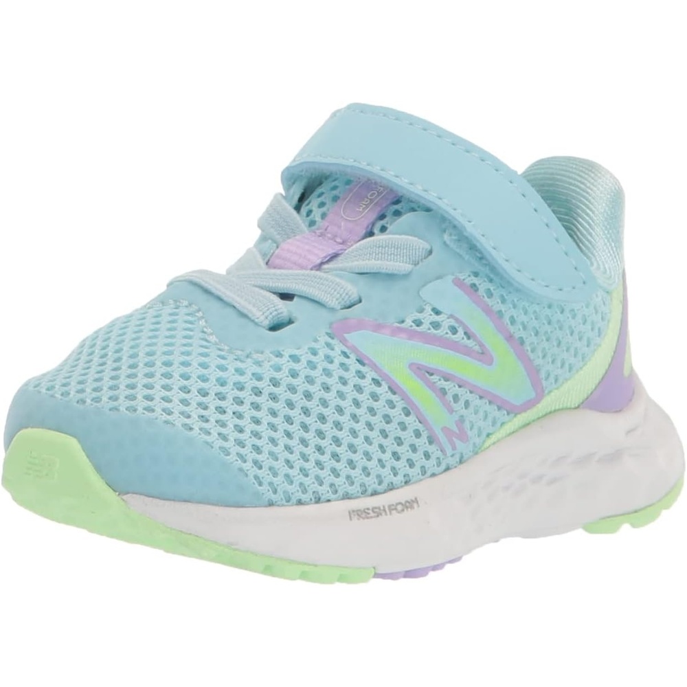 image:imageNew Balance Kids Fresh Foam Arishi V4 Running ShoesBleach BlueGreen AuraLilac Glo
