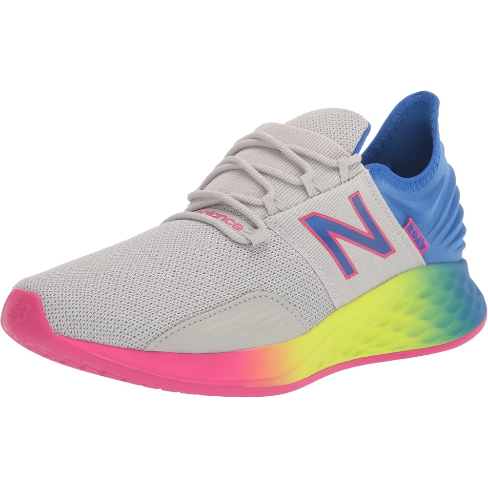 image:imageNew Balance Kids Fresh Foam Roav V1 Laceup SneakerLight AluminumCobalt