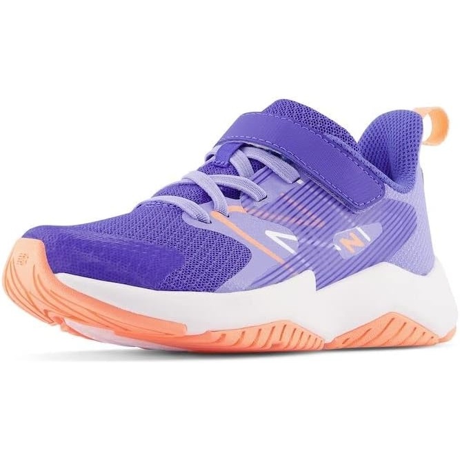 image:imageNew Balance Kids Rave Run V2 Hook and Loop Road Running ShoesAuraGalaxy PurpleLight Dragonfly
