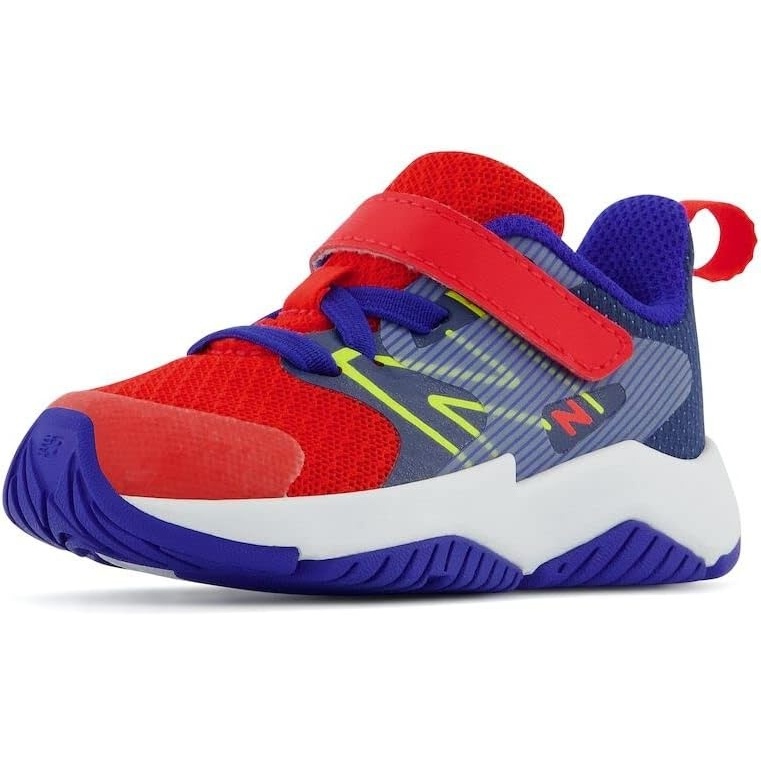 image:imageNew Balance Kids Rave Run V2 Hook and Loop Road Running ShoesNeo FlameLemonadeMoon Shadow