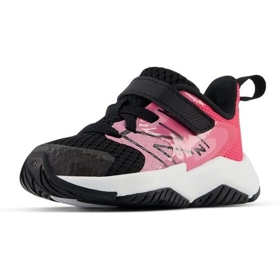 image:imageNew Balance Kids Rave Run V2 Hook and Loop Road Running ShoesSignal PinkBlack