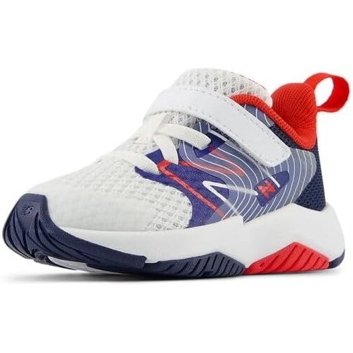 image:imageNew Balance Kids Rave Run V2 Hook and Loop Road Running ShoesTeam RoyalWhiteTrue Red