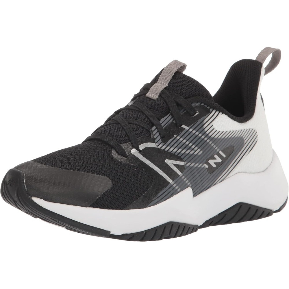 image:imageNew Balance Kids Rave Run V2 LaceUp Running ShoesBlackWhite